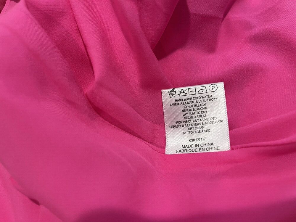 One 33 Social women Fuchsia Pink Tier Ruffle Halter Short Mini Dress size 2 $375 - Picture 13 of 13